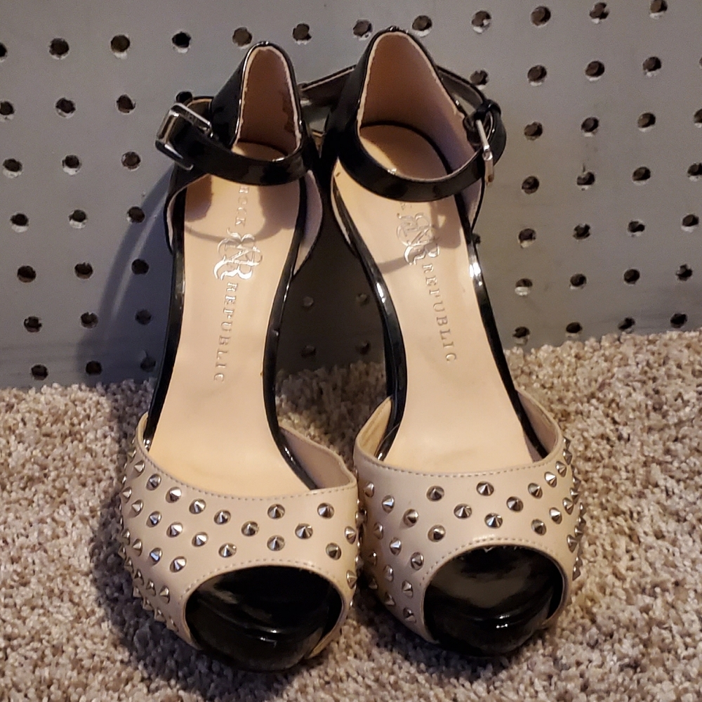 Rock Republic studded heels. Size 7.5